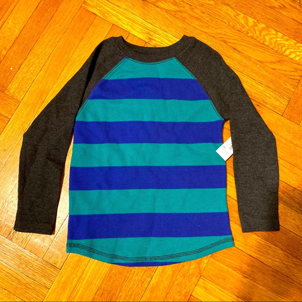 NWT Old Navy Striped Boys Long Sleeve Shirt